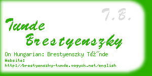 tunde brestyenszky business card